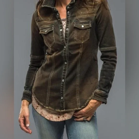 Teleria Zed Roper Western Pearl Snap Shirt